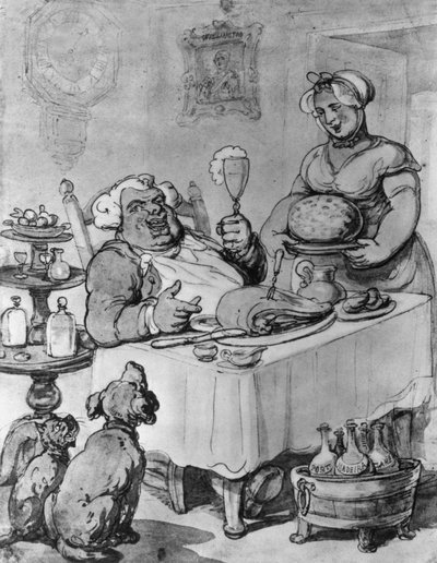A Good Meal by Thomas Rowlandson